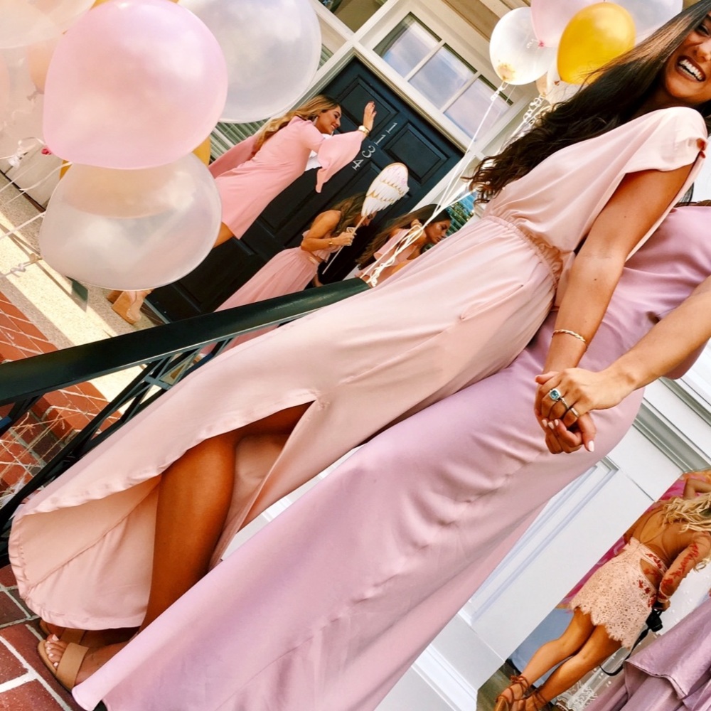 Pink Plunge Women's Jumpsuit